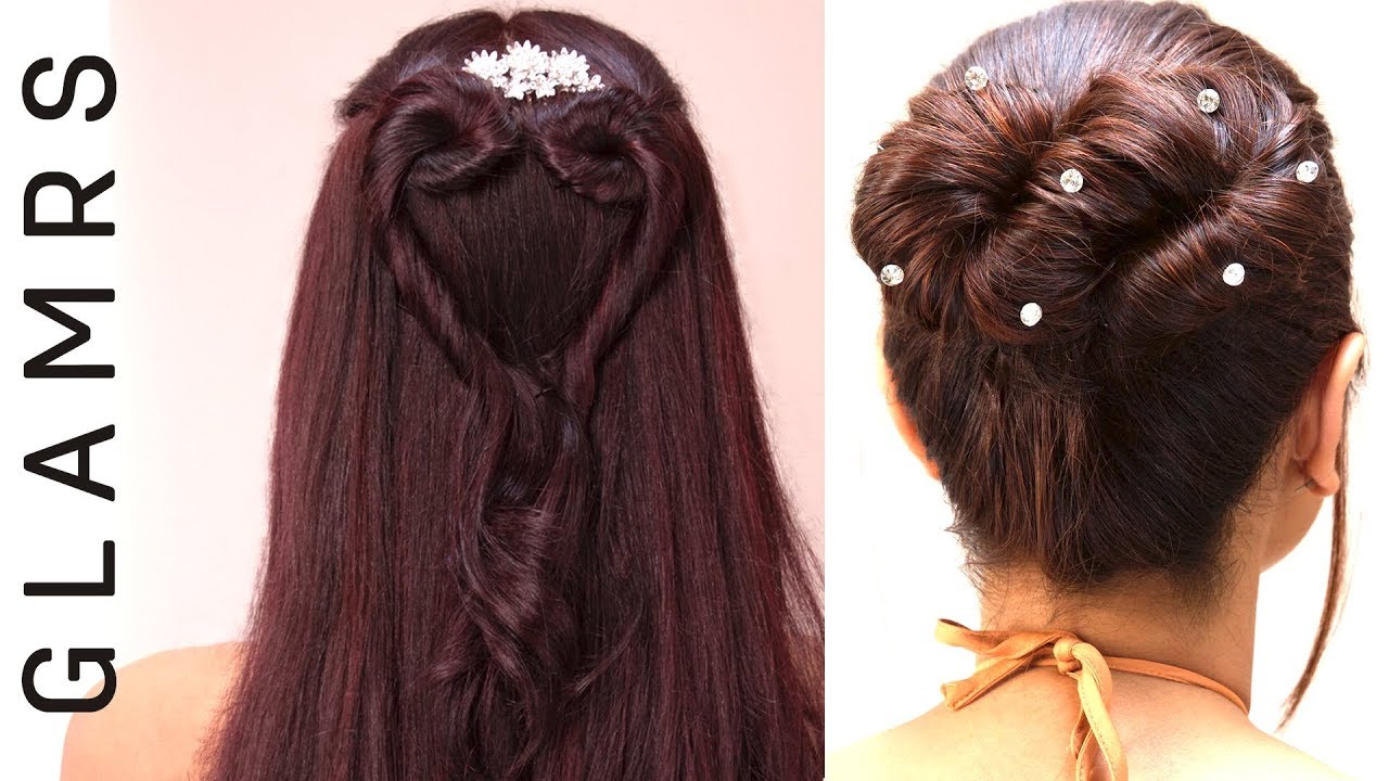 Heart Bun & Infinity Bun Hairstyle | Glamrs Hairstyles