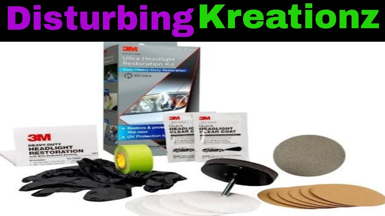 Review - 3M Headlight Restore Kit. On the car live action. (Ex. Van)