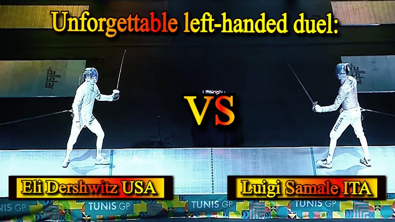 Eli Dershwitz USA vs Luigy Samale ITA sabre Grand Prix Tunix 2023