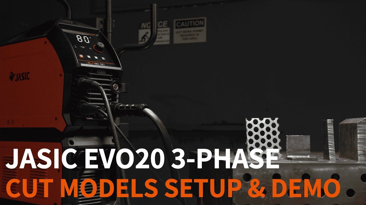 JASIC EVO20 3‑Phase Plasma Cutter Setup & Demo | CUT80 SC & CUT100 SC
