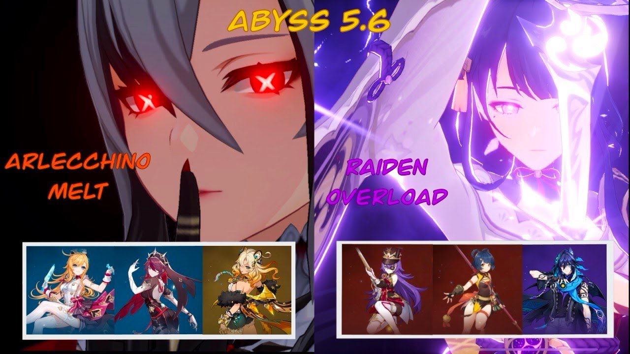 Arlecchino Melt + Raiden Overload | Spiral Abyss 5.6