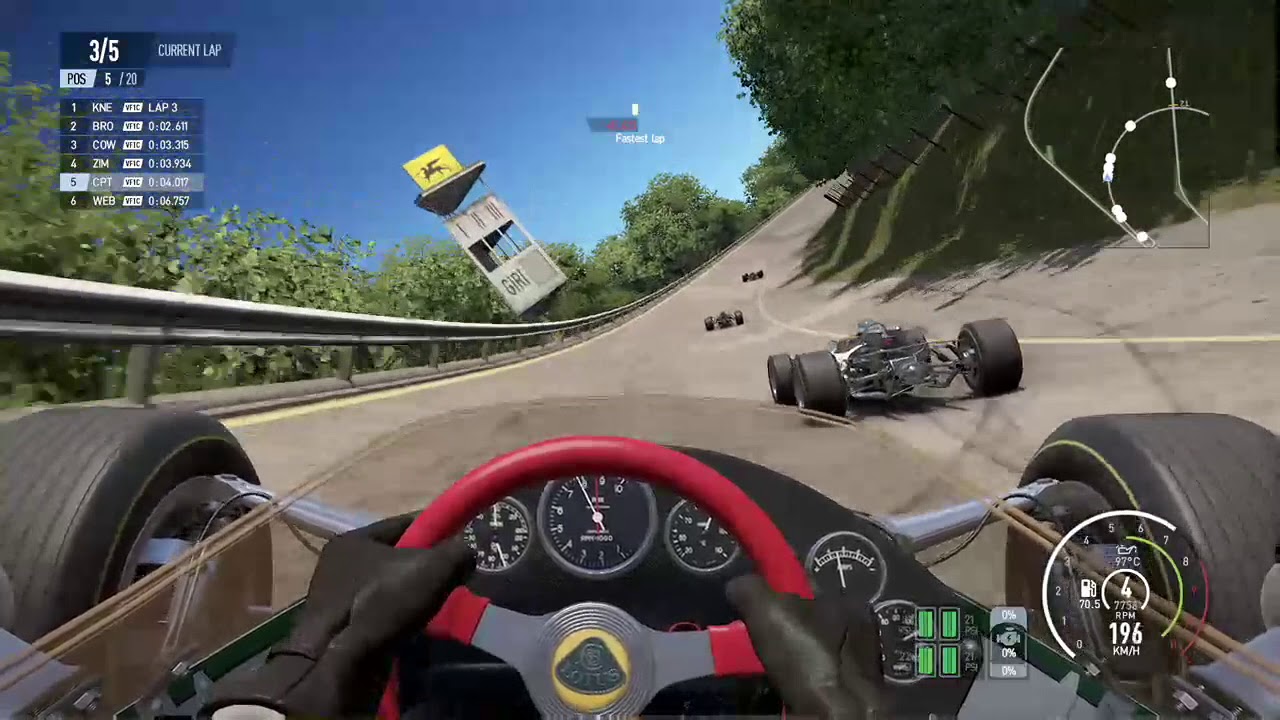 Project cars 2: Lotus type 49 around Historic Monza.