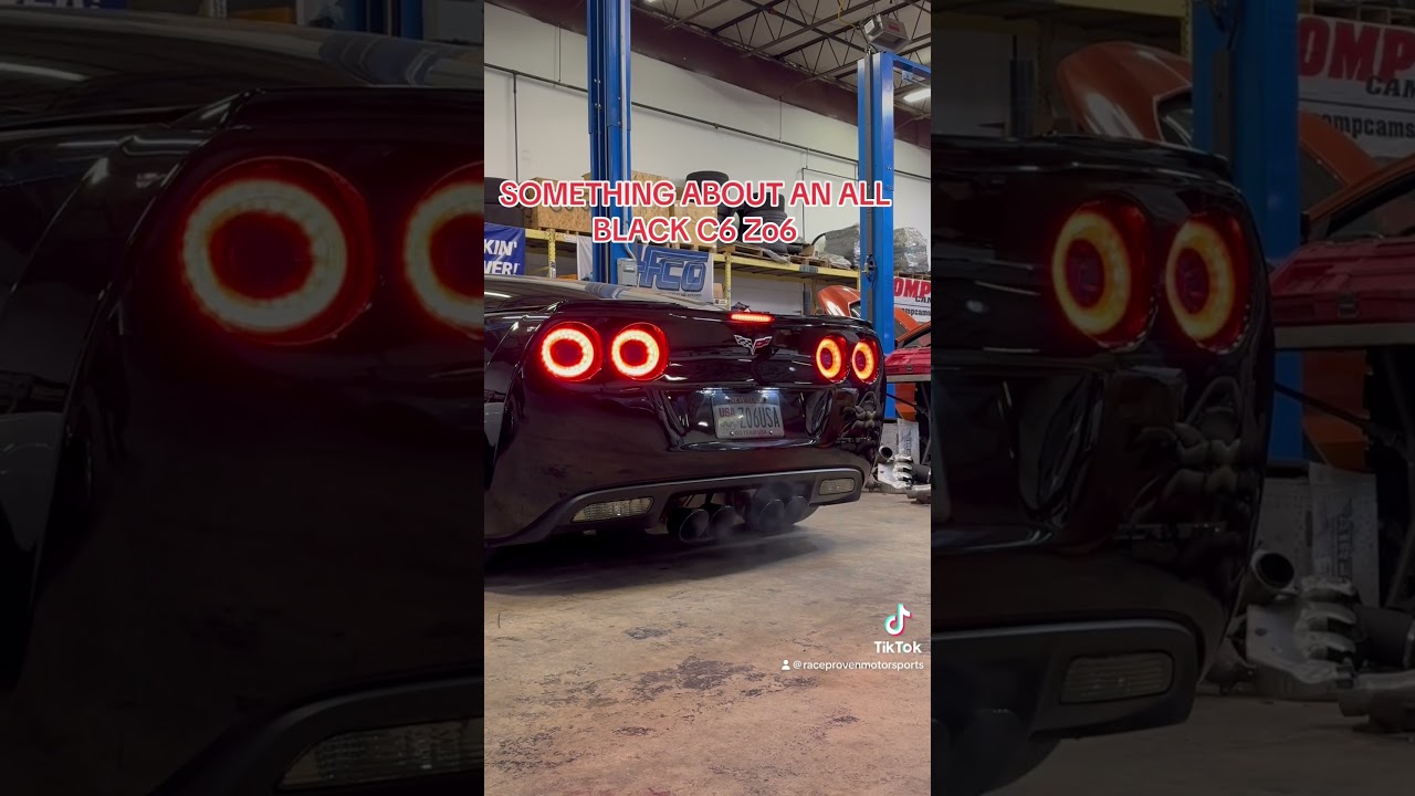 All Black C6 ZO6 With RPM B3 Cam and Corsa Exhaust