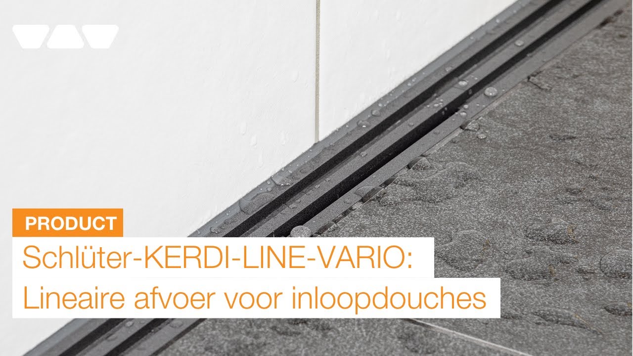 Schlüter®-KERDI-LINE-VARIO: maximale flexibiliteit bij het inbouwen van inloopdouches