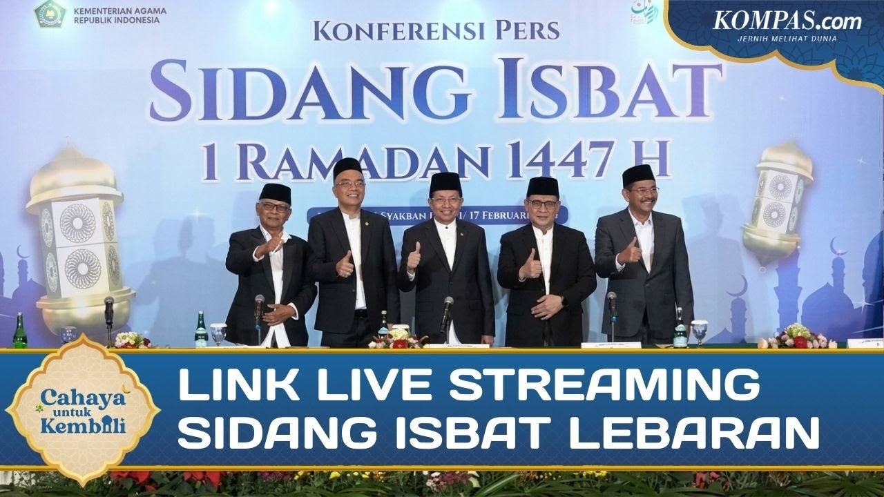 2 Link Live Streaming Sidang Isbat 1 Syawal 1447 atau Lebaran 2026