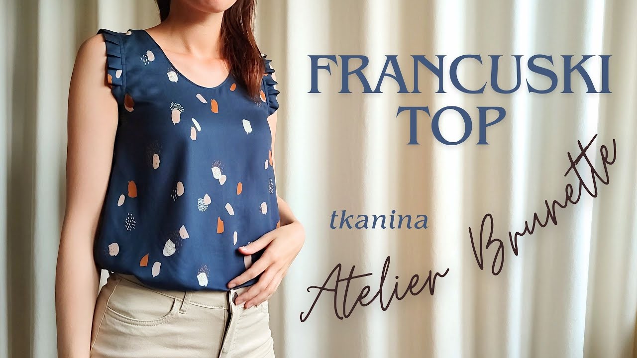 #14 Francuski szyk: Szyję top z tkaniny Atelier Brunette|French Chic: Top from Atelier Brunette