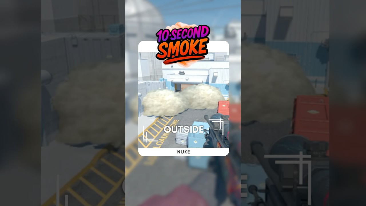 Nuke Outside Wall Smokes | 10-Second Smoke | CS2 Utility Guide