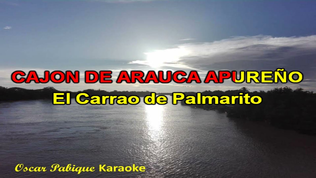 Cajón de Arauca Apureño - El Carrao de Palmarito - Karaoke