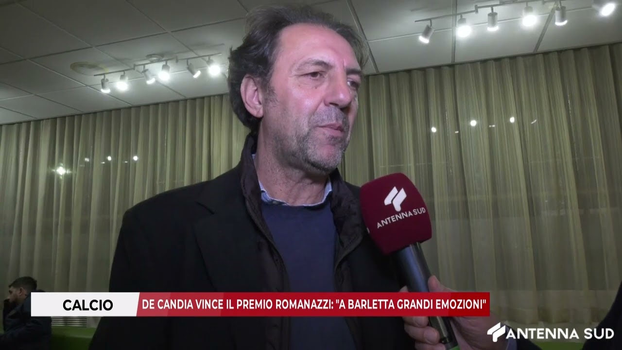 21 GENNAIO 2026 - CALCIO, DE CANDIA VINCE IL PREMIO ROMANAZZI: 