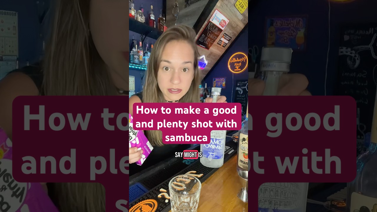 What can I make with sambuca? How to make a good and plenty shot #sambuca #blackliquorice
