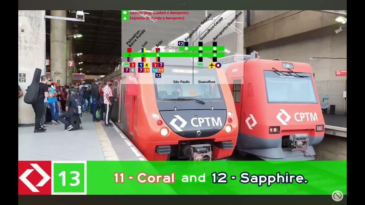 Line 13 Jade in São Paulo. Linha 13 jade em São Paulo da CPTM