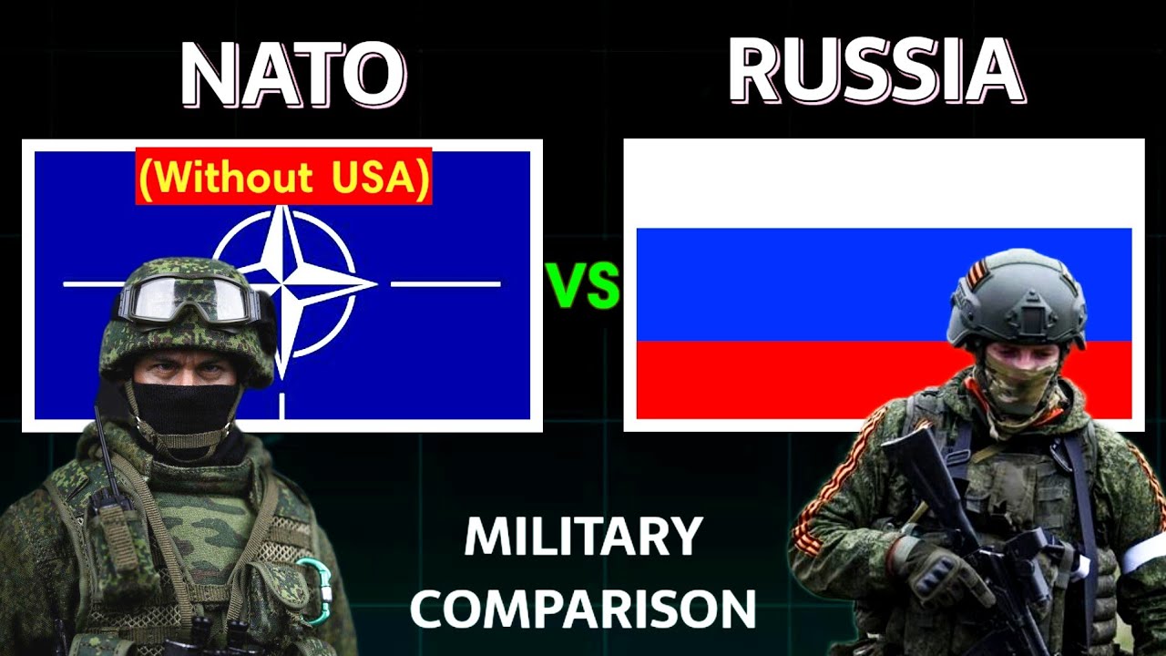 NATO (Without USA) vs Russia Military Power Comparison 2025 | Russia vs NATO Military Power 2025