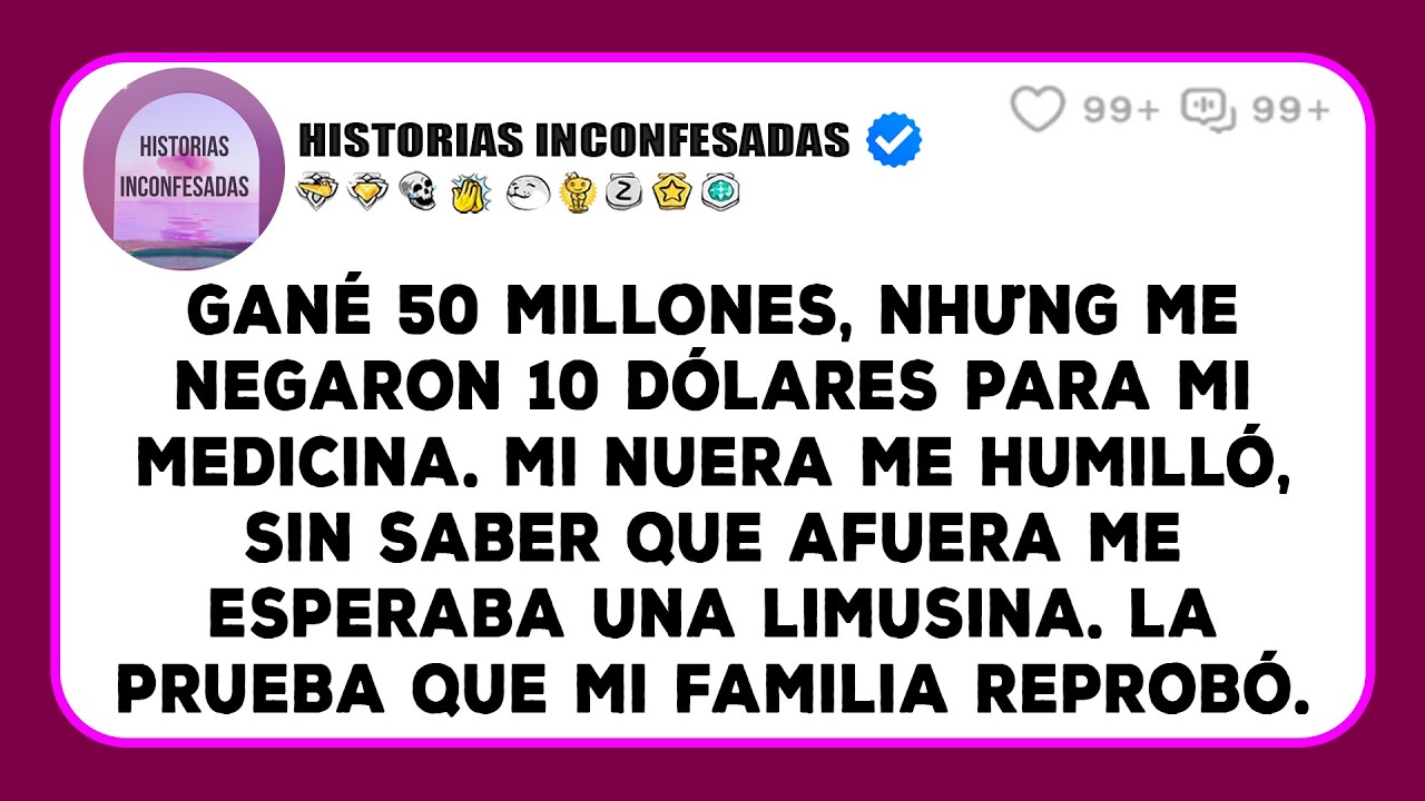 Gané 50 millones, nhưng me negaron 10 dólares para mi medicina. Mi nuera me humilló, sin saber...