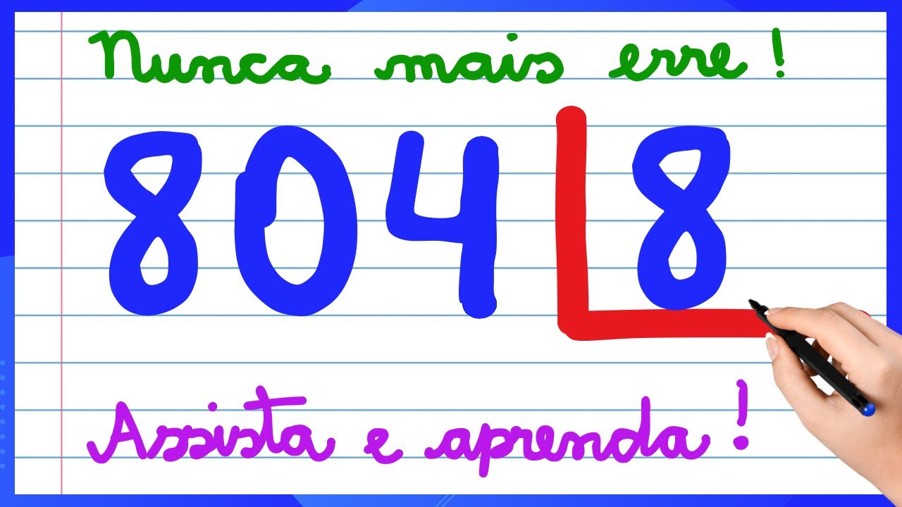 É AQUI QUE VOCÊ ERRA !! APRENDA COMO FAZER UMA DIVISÃO AGORA! AULA PARA INICIANTES!