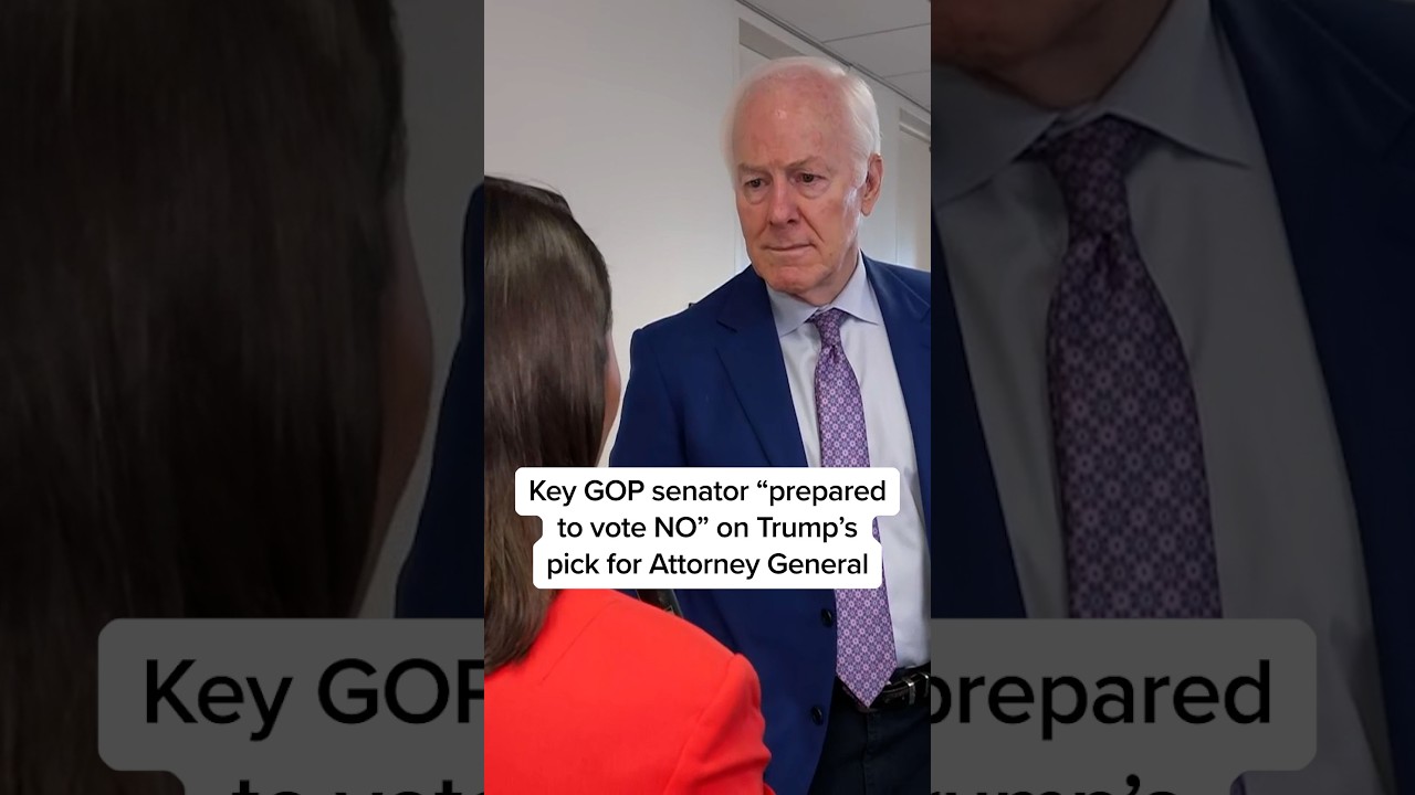 Key GOP senator 'prepared to vote NO' on Trump's pick for Attorney General