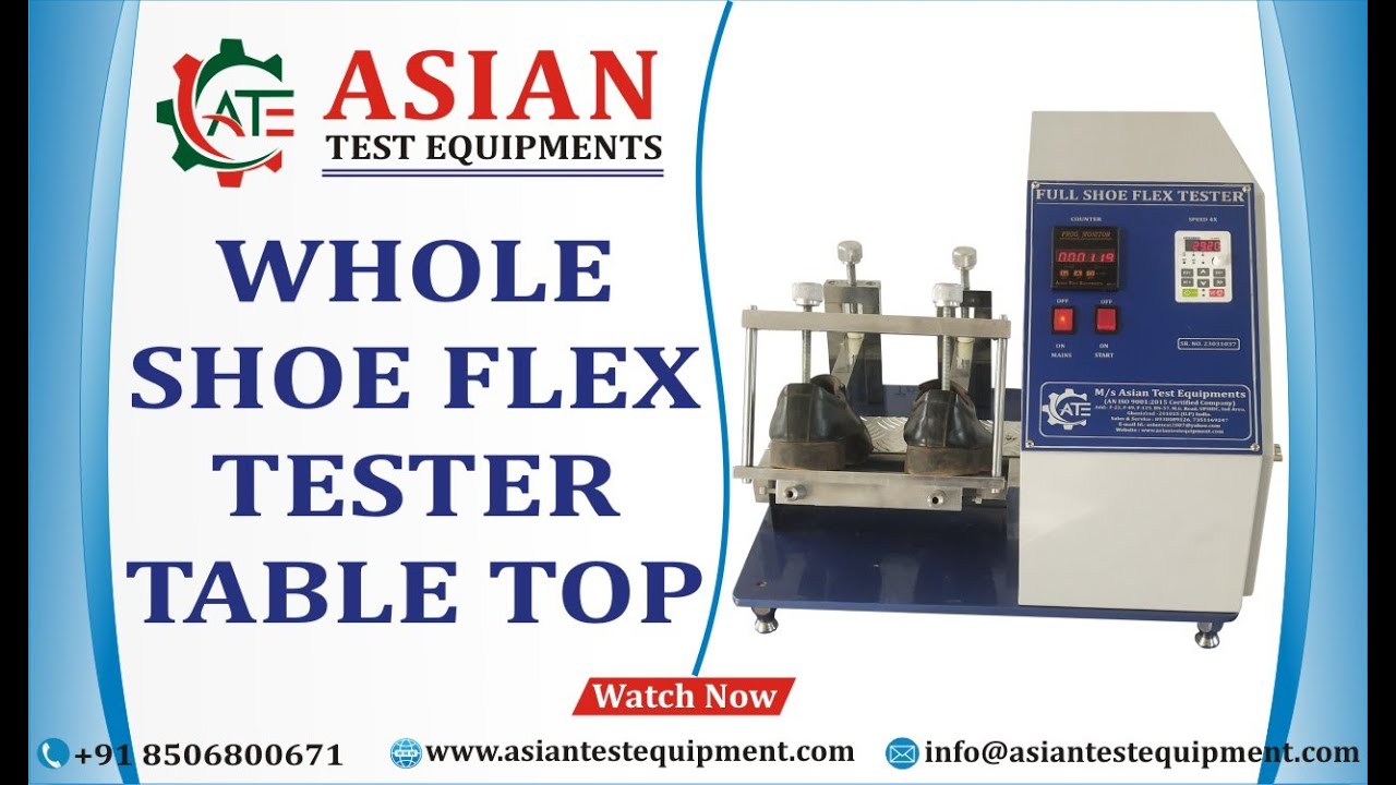 Whole Shoe Flex Tester | Full Shoe Flex Tester Table Top | Asian Shoe Flexing Tester | Shoe Finished