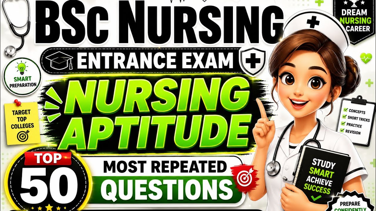 BSc Nursing Aptitude questions 2026 | BSc Nursing Entrance Exam 2026| Aiims BSc Nursing 2026
