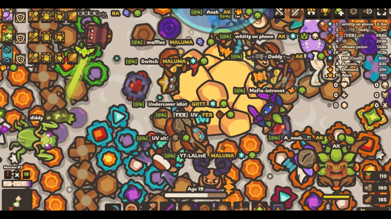 AK Clan base | Gold Totem base | Taming.io
