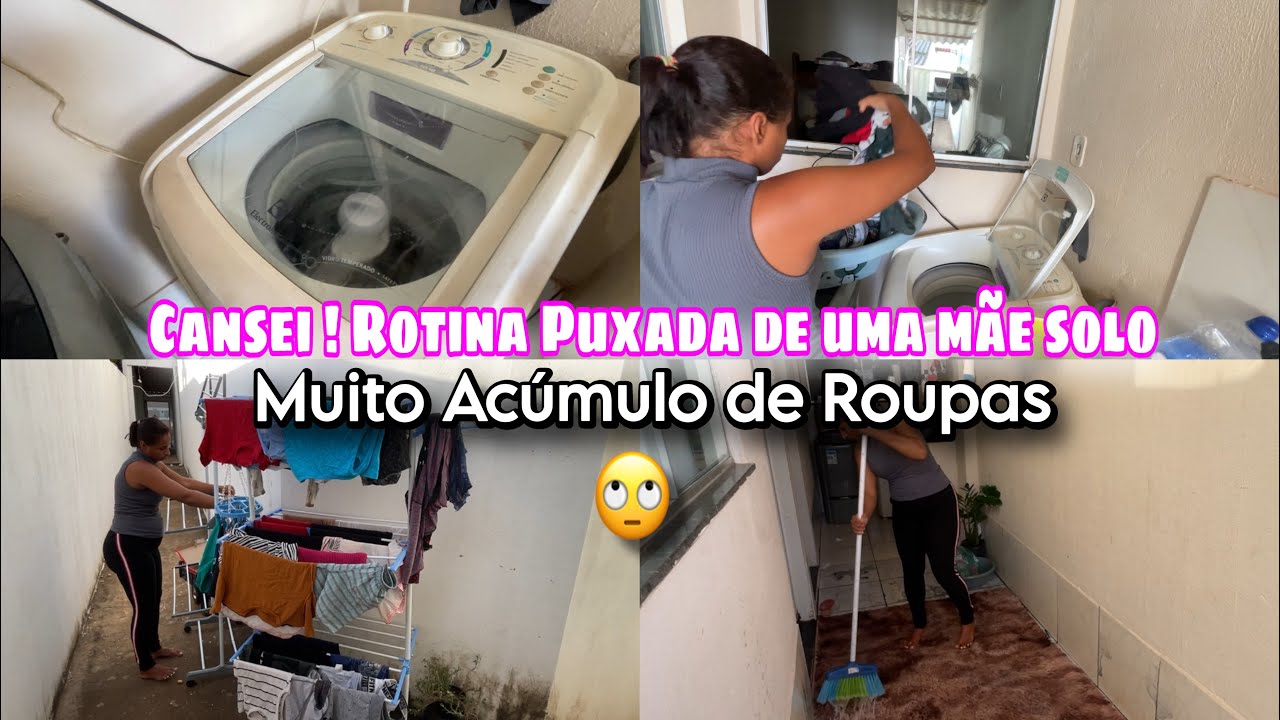 CANSEI! 😩 Rotina Puxada de uma Mãe Solo | Muito Acúmulo de Roupas 