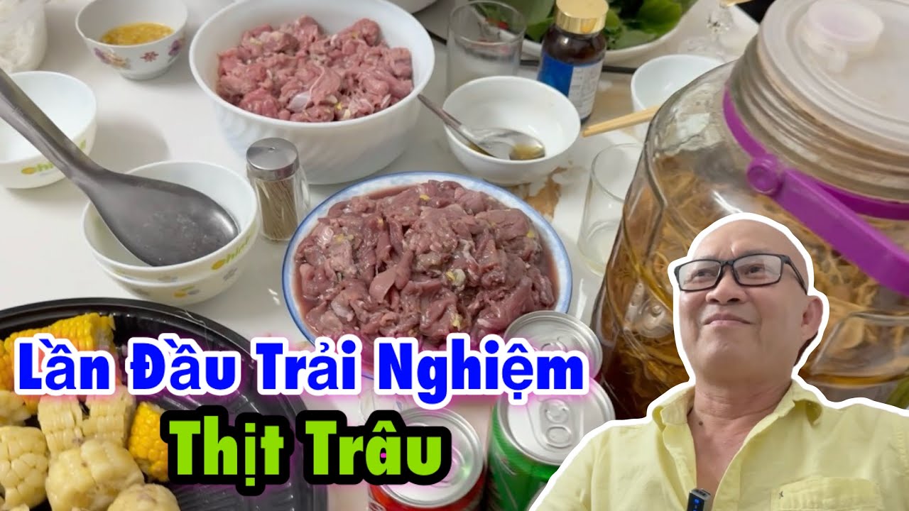 Thịt trâu Cổ Lễ với rượu sâm - TÊ!