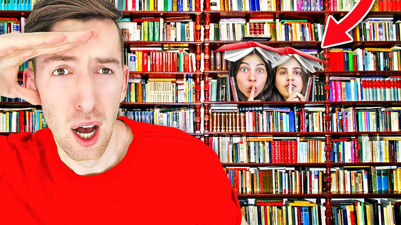 DUO VERSTOPPERTJE TUSSEN 1,000,000 BOEKEN.. (GRAPPIG) #610