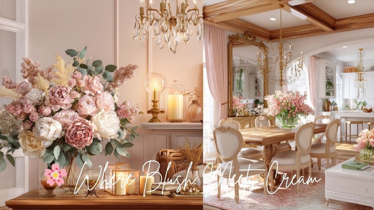 🌸 Where Blush Meets Cream | A Romantic Cottagecore Home with Timeless Shabby Chic Soul