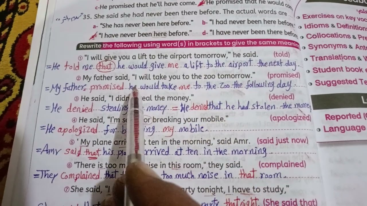 اجابات و حل كتاب سنيور التمارين تالتة ثانوي Senior Exercises book 📚📖 2026.. الوحدة الثا2.. صفحة 52