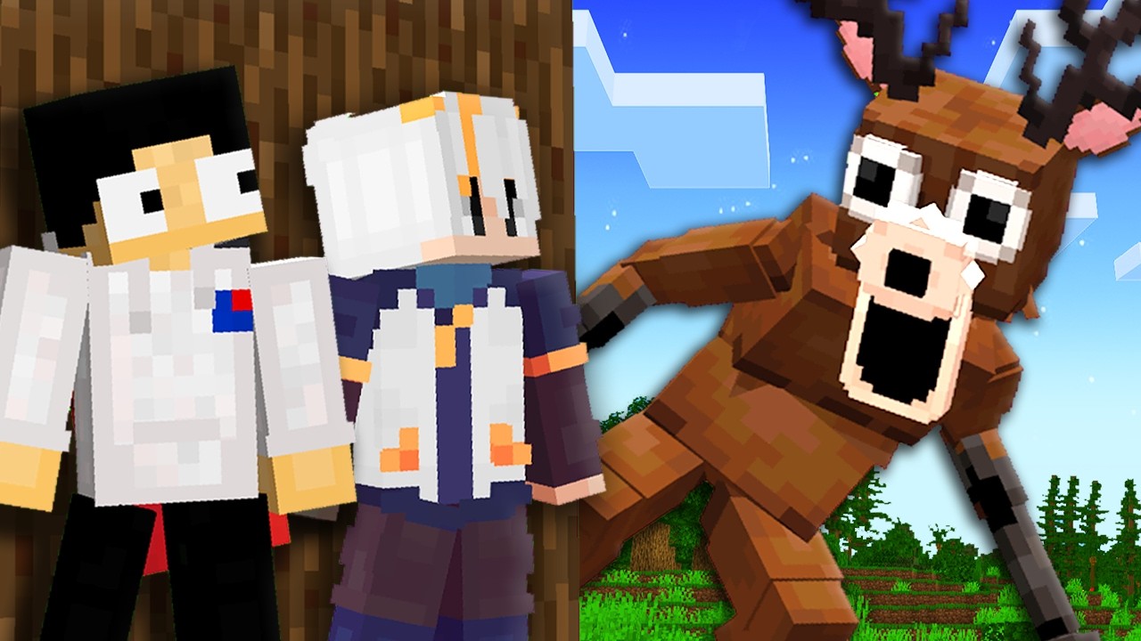 RESCATÉ a YOUTUBERS en 99 NOCHES en el BOSQUE en Minecraft!