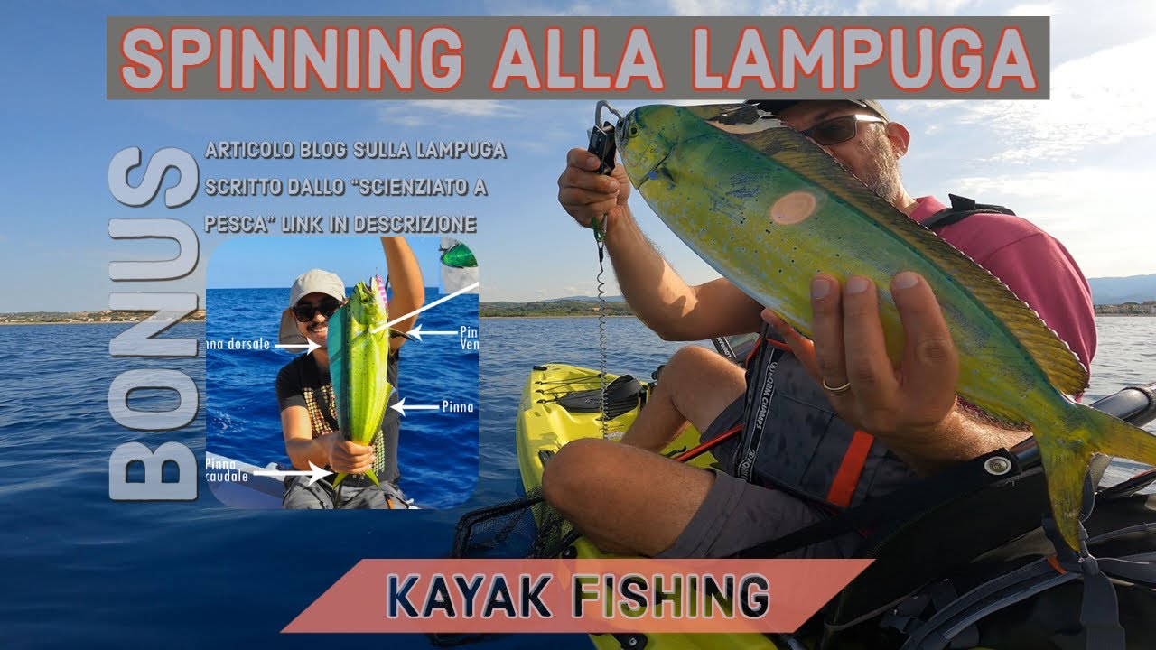 CORSE LANCI E LAMPUGHE - spinning dal kayak alla lampuga - kayak fishing