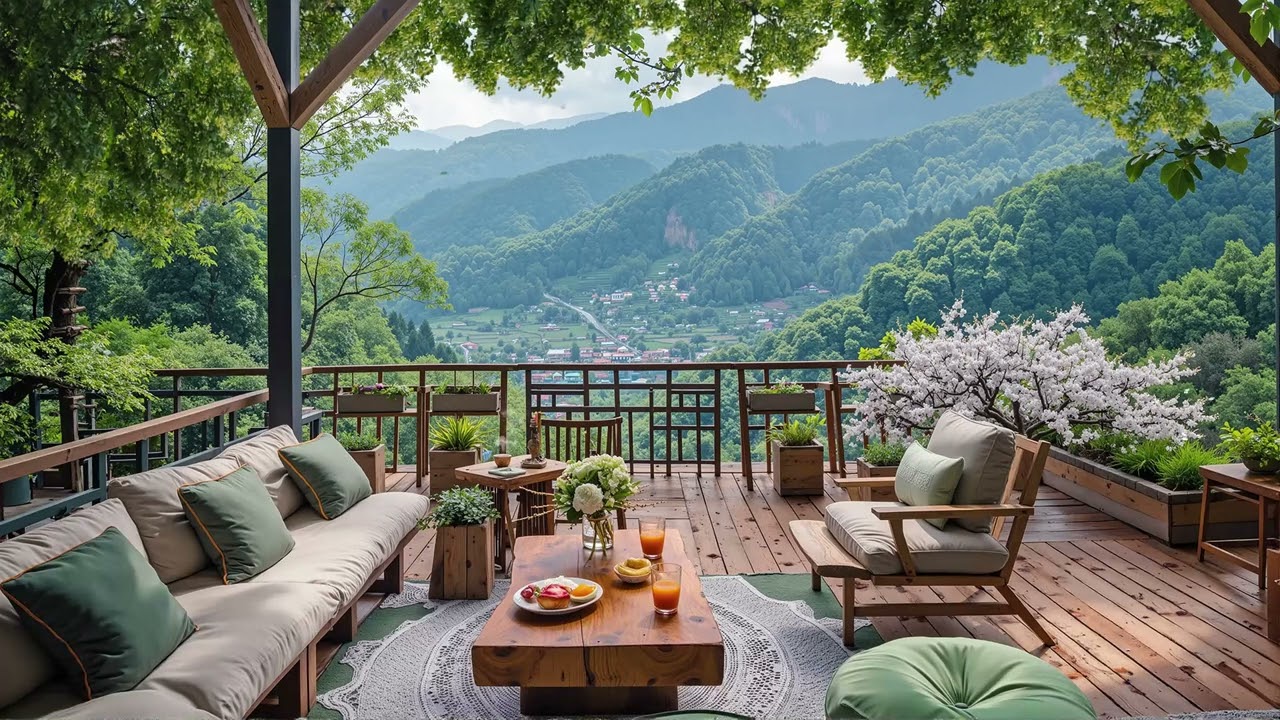 Spring Porch Jazz 🌼 Smooth Jazz Music for Sunny Mornings, Relaxation & Peaceful Focus