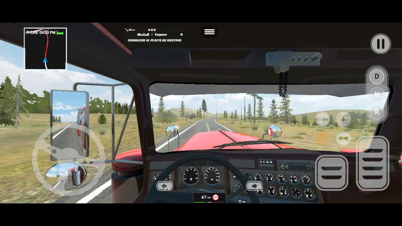 Jugando al truck simulador pro 3.