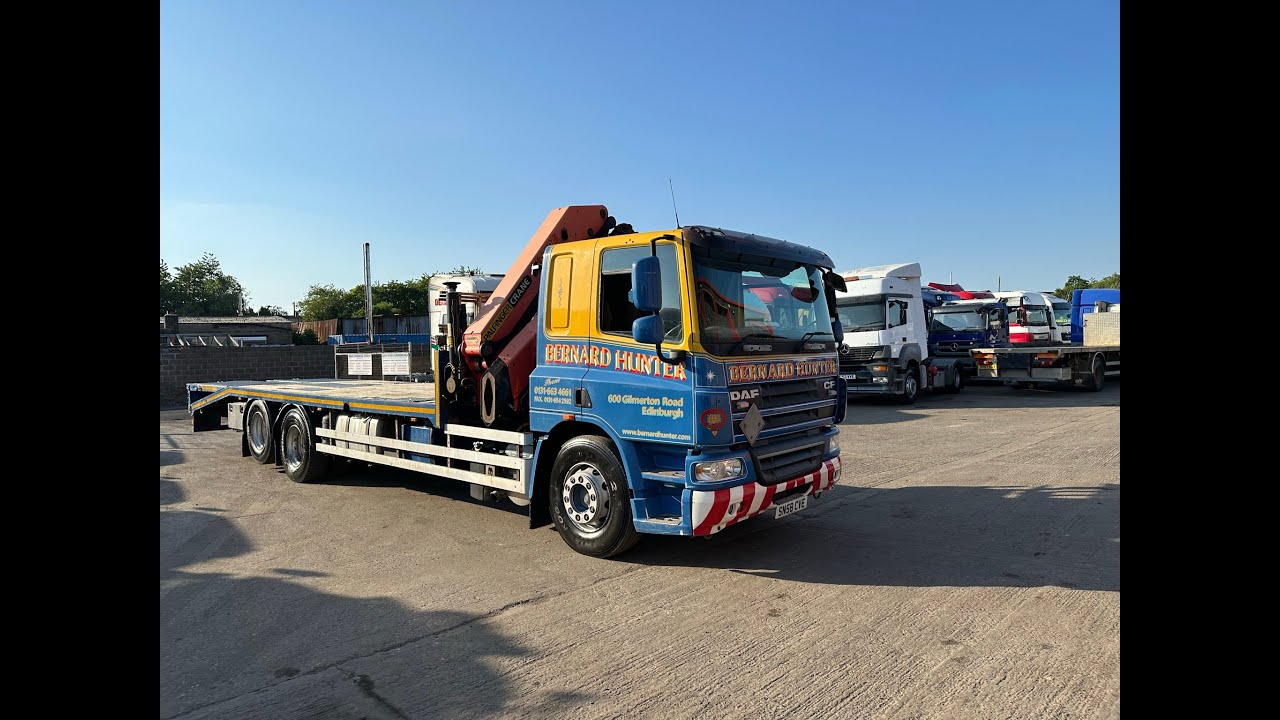 **FOR SALE** 2008 DAF CF75.360 Sleeper Hiab / Beaver Tail Truck - Dixon Commercial Exports Ltd