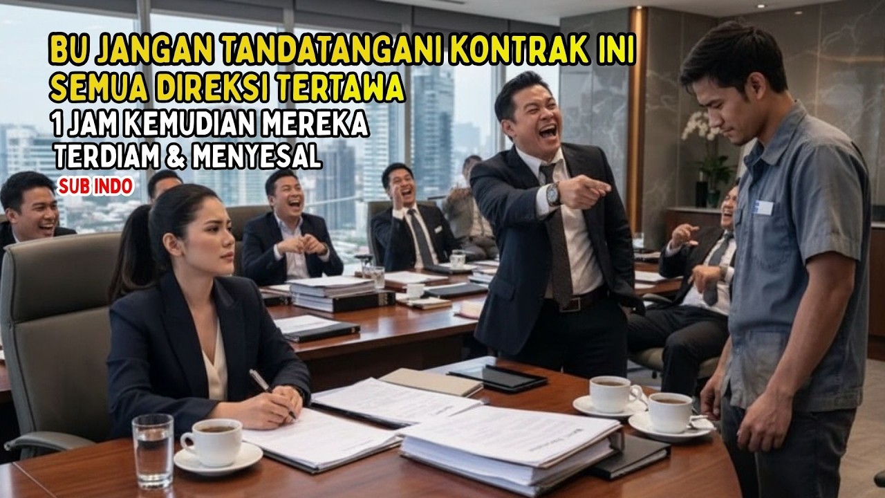 BU JANGAN TANDATANGANI KONTRAK INI., SEMUA DIREKSI TERTAWA SAAT OB MEMPERINGATKAN, 1 JAM KEMUDIAN ….