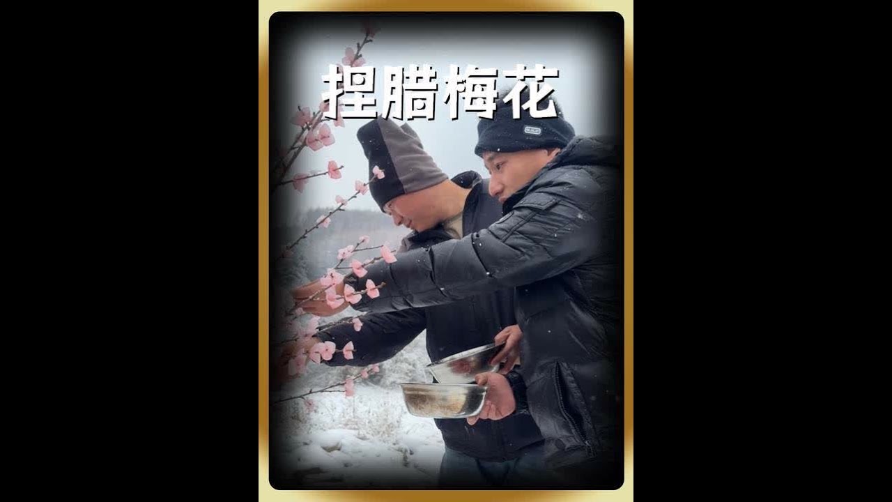 今天下大雪了，打雪仗，堆雪人，捏腊梅花简直是开心的不行