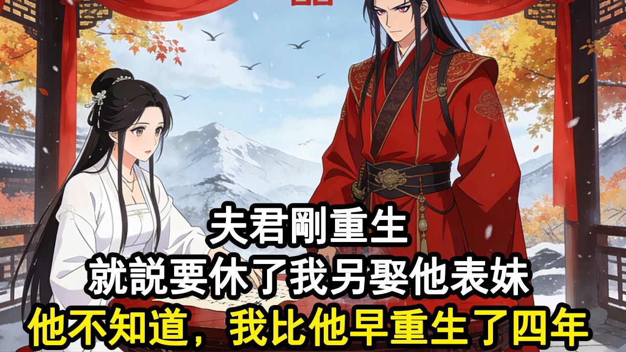 【古言故事】夫君剛重生，就說要休了我另娶他表妹。他不知道，我比他早重生了四年#小說 #重生 #古言