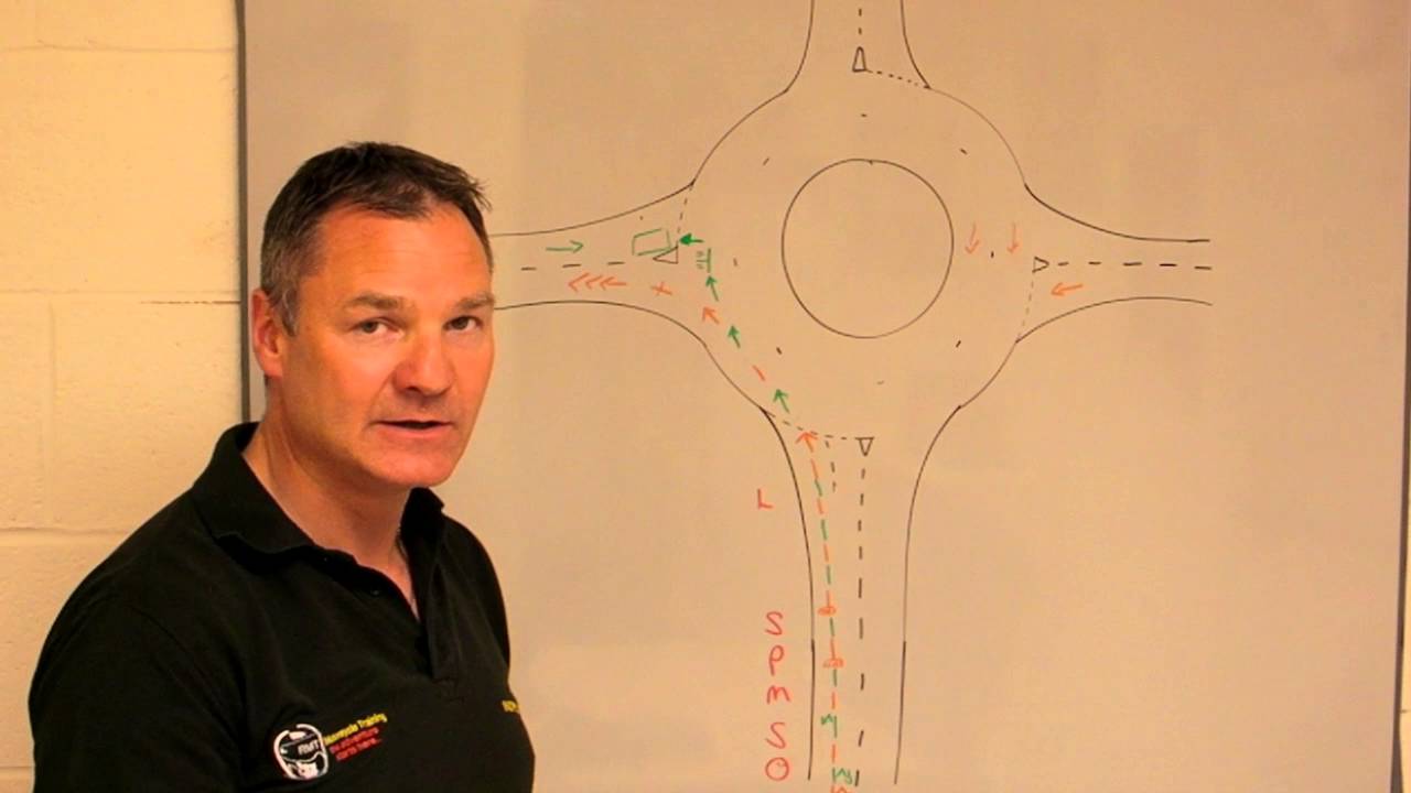 Learn to Ride A Motorcycle Properly - How to go straight ahead safely and correctly at a Roundabout