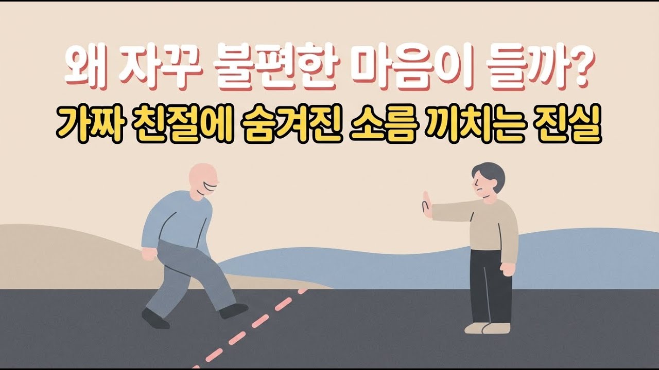 [관계연구소]과도하게 친절한 사람이 사실은 위험한 심리학적 이유 (뇌과학 분석)