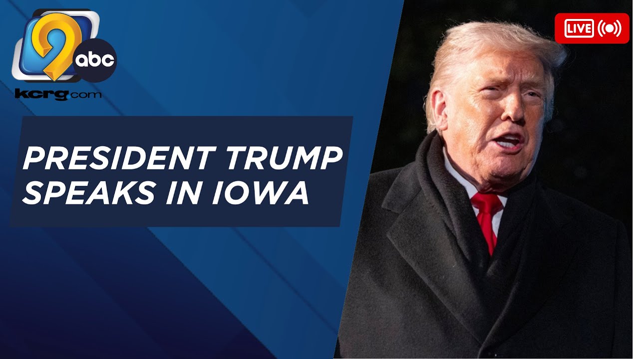 LIVE: President Donald Trump speaks to supporters in Iowa