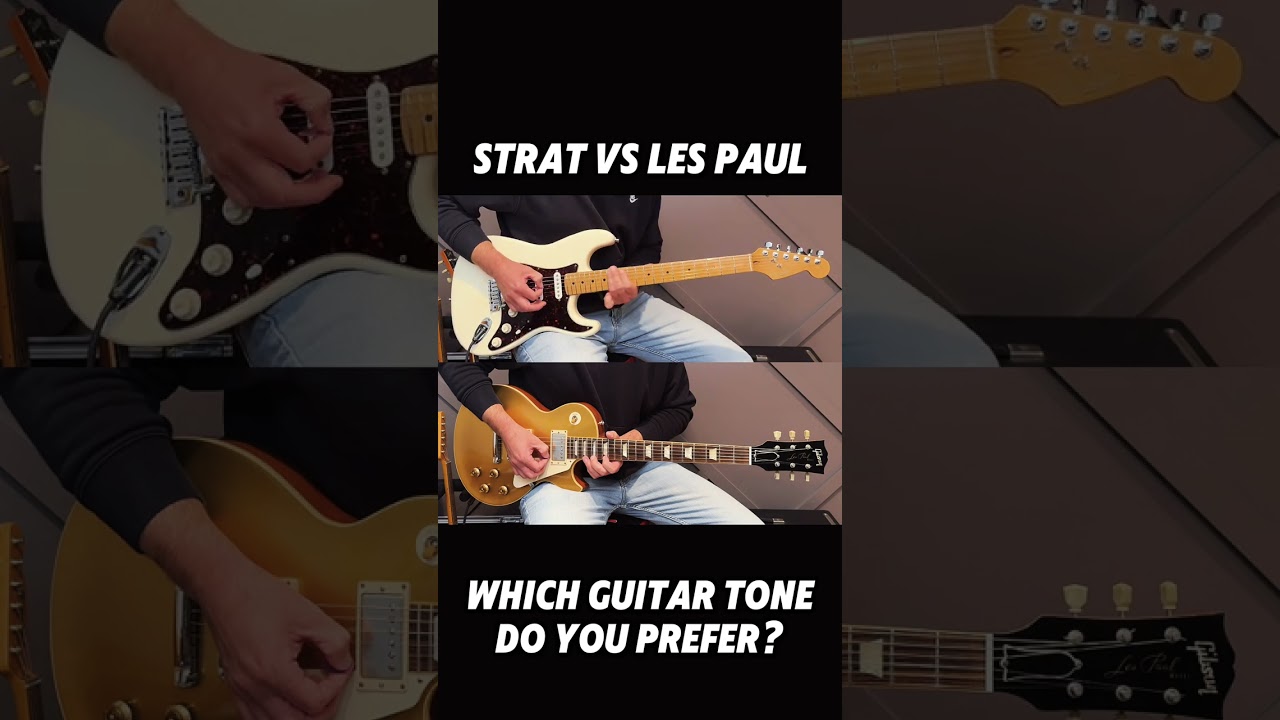 Fender Strat vs Gibson Les Paul - best rock guitar? #shorts #youtubeshorts #music #guitar