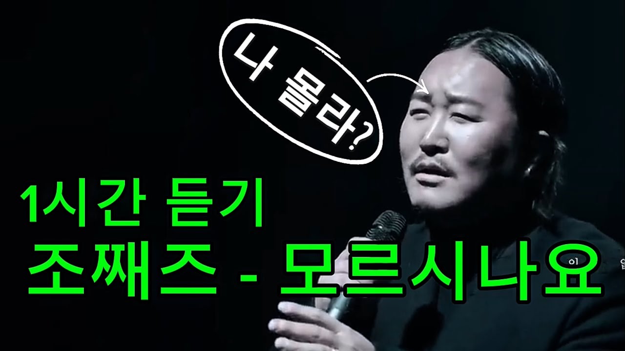 [1시간듣기] 조째즈 - 모르시나요 1hour