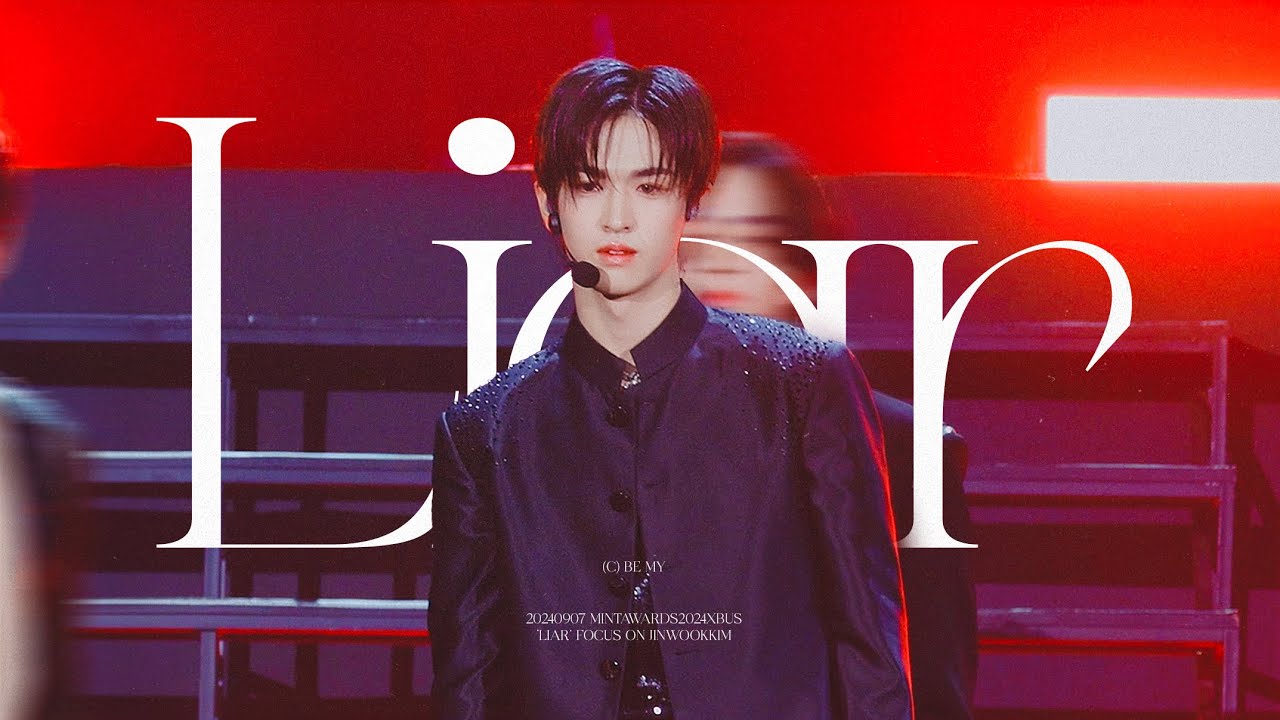 [FANCAM 4K] 240907 MintAwards2024xBUS 'LIAR' - JINWOOK FOCUS