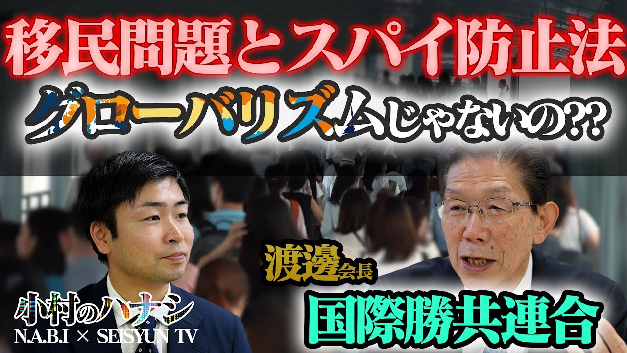 【移民問題とスパイ防止法】真の理由はグローバリズム！？スパイ防止法が実現しない真の理由【小村のハナシ#2】(後編)