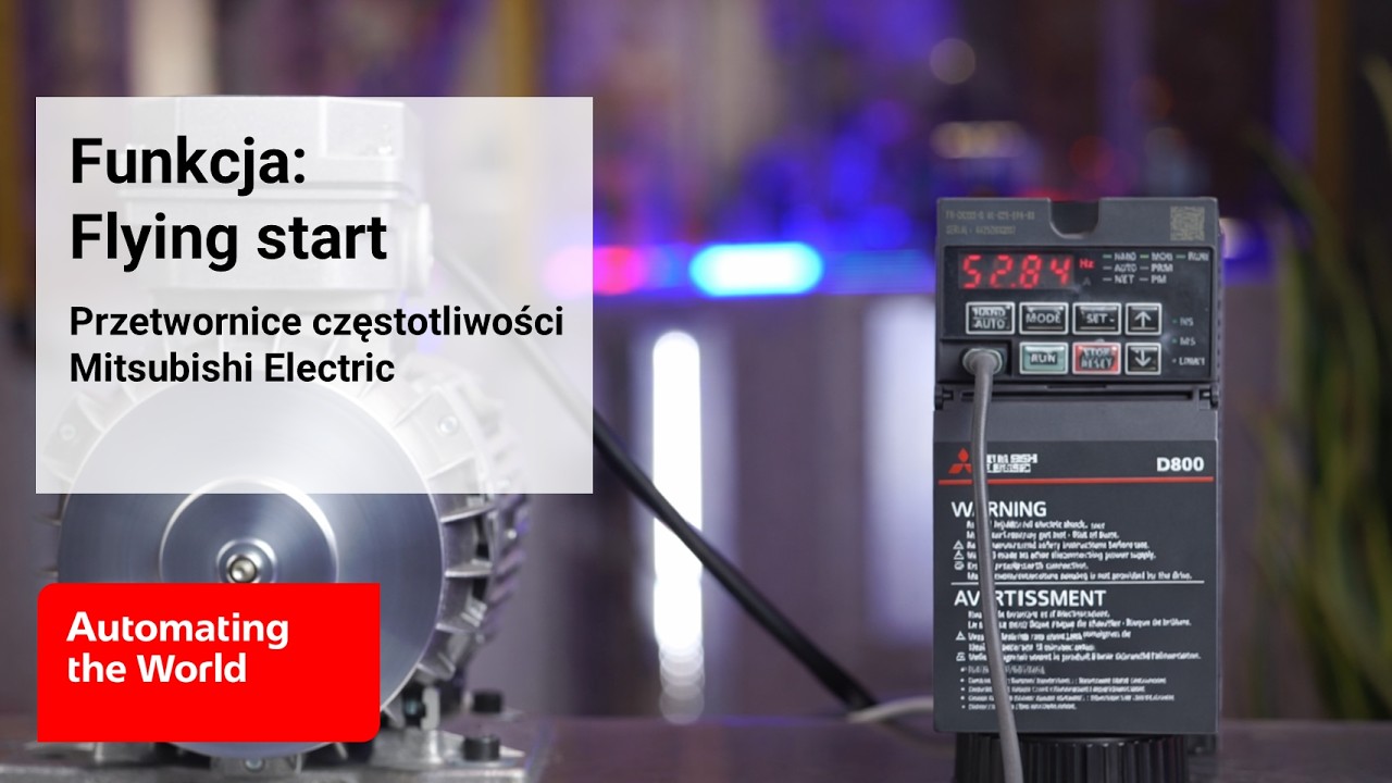 Funkcje specjalne w przetwornicy częstotliwości: Flying start | Mitsubishi Electric