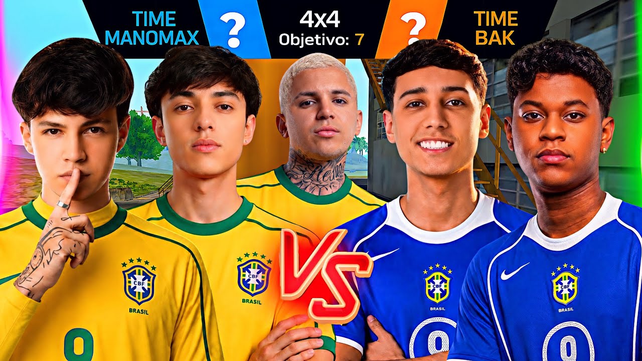 4x4 APOSTADO INSANO! 💰 VIS&Atilde;O DE 5 JOGADORES (TWO9, MANOMAX, ELTIN vs BAK e JAYA) MD3 DECISIVO!