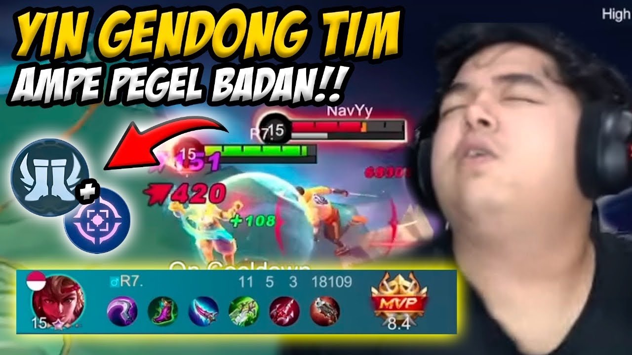 YIN BUILD DAMAGE BY R7 GENDONG TEAM !! 11 KILL + MVP !!