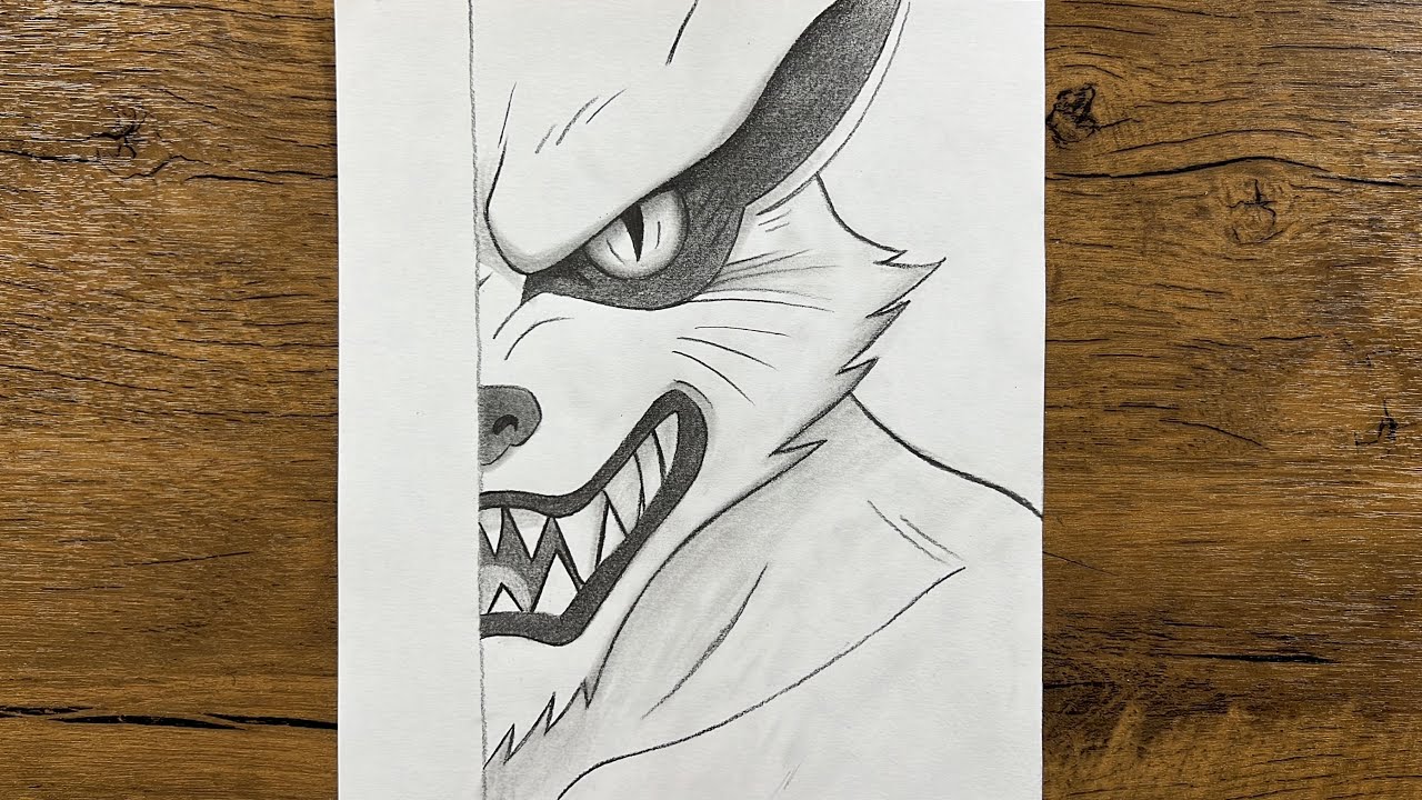 How to Draw Kurama – Step by Step