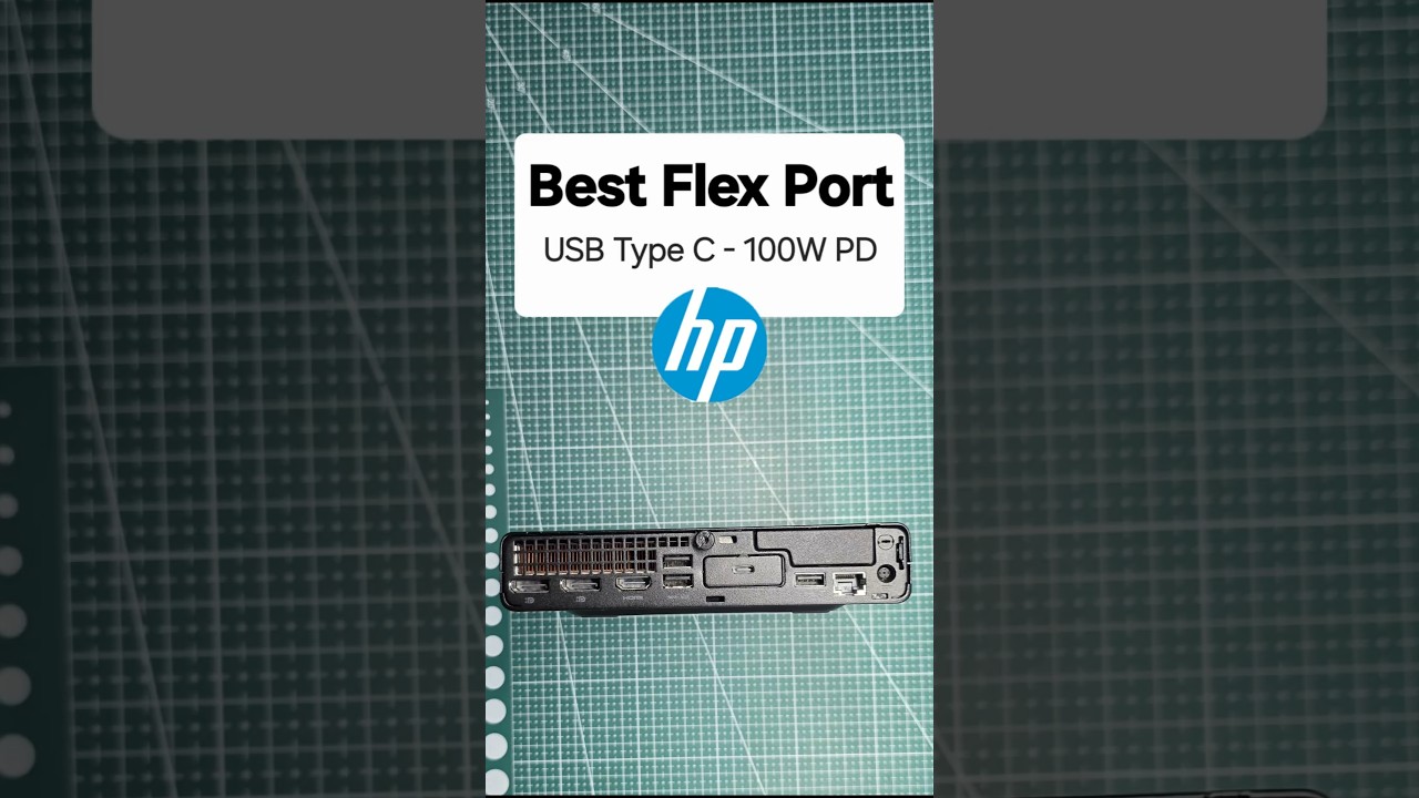 USB Type C Flex Port with 100W Power Supply: For HP Pro Mini Elite Mini G9