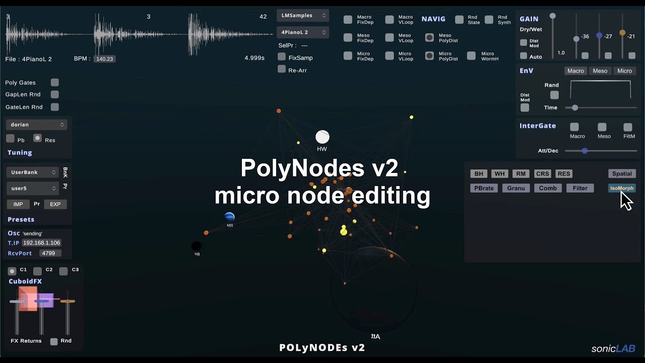 Micro Node editing on PolyNodes v2.