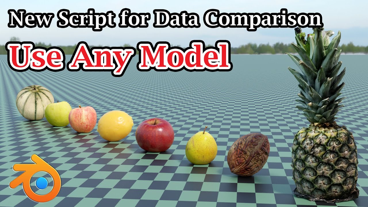 New Script For Any Custom Model | Create Data Comparison Videos From Excel or CSV Files in Blender