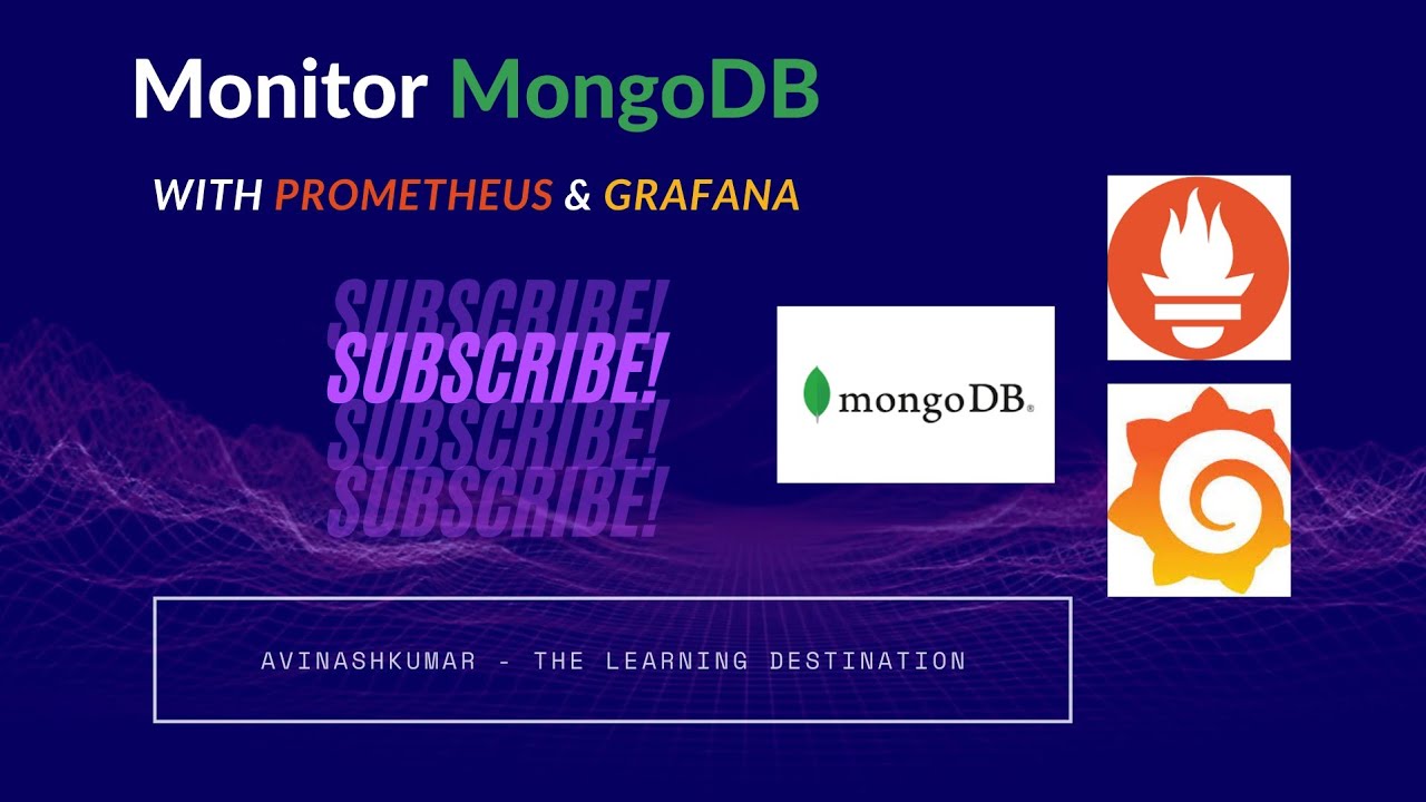Learn MongoDB Health Checks/Monitoring with Prometheus & Grafana #prometheus #grafana #mongodb
